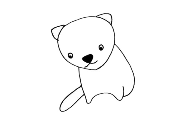 关于貂的简笔画步骤教程