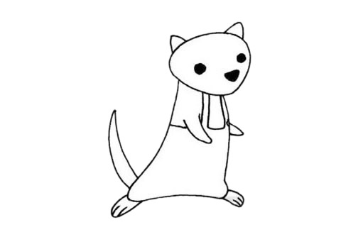 简单的貂怎么画