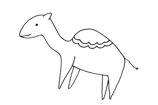 单峰驼儿童简笔画