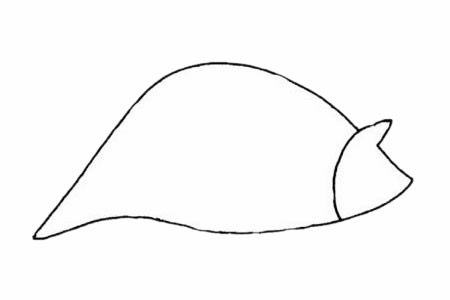 卡通穿山甲简笔画步骤教程