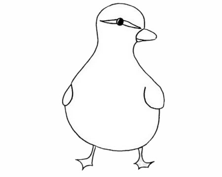 一组小鸭子简笔画大全