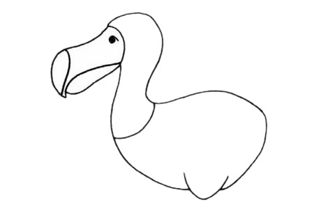 渡鸟(渡鸦)简笔画步骤教程