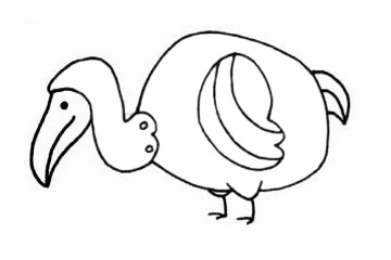 渡鸦儿童简笔画