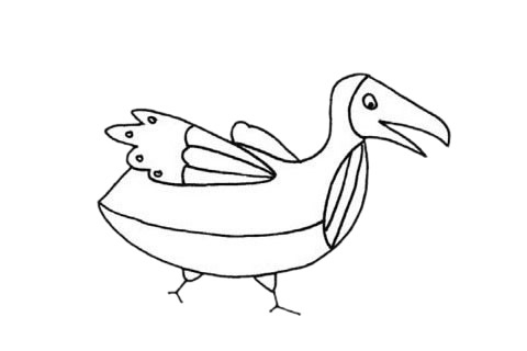 简单的渡鸦怎么画