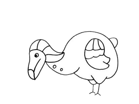 渡鸦卡通简笔画