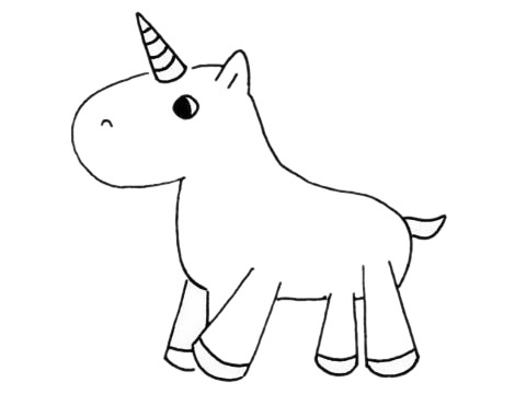 独角兽的简单画法