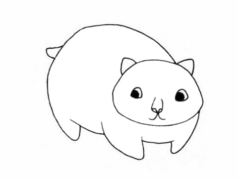 简单的河狸怎么画