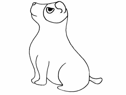 简单的哈士奇怎么画