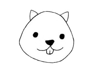 河狸简笔画步骤教程