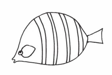 接吻鱼简笔画步骤教程 接吻鱼简笔画步骤教程