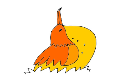 军舰鸟怎么画 军舰鸟简笔画步骤