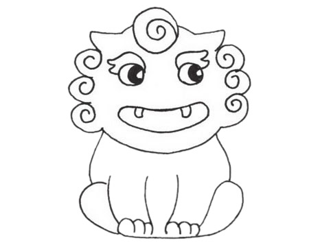 关于貔貅的简笔画(貔貅简笔画过程)