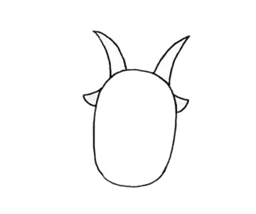 一步步教你画简单的山羊