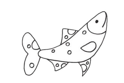 沙丁鱼卡通简笔画(沙丁鱼怎么画简笔画)