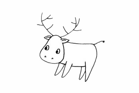 简单的驼鹿怎么画(简单的驼鹿怎么画好看)
