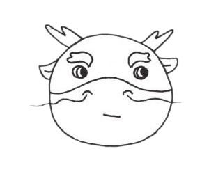 麒麟简笔画步骤教程