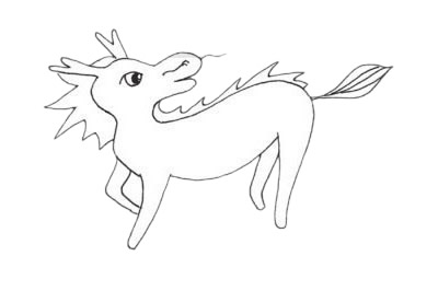 关于麒麟的简笔画(关于麒麟的简笔画图片)