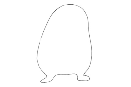 鼹鼠简笔画步骤教程