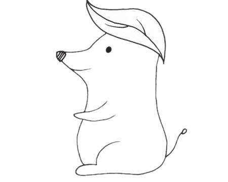 萌萌哒鼹鼠简笔画(萌萌哒鼹鼠简笔画图片大全)