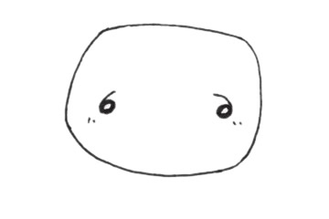 卡通鸭嘴兽简笔画步骤