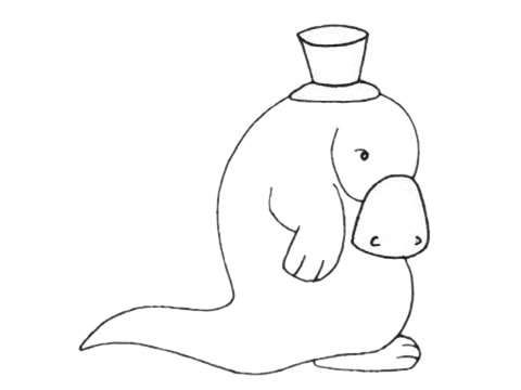 关于鸭嘴兽的简笔画(鸭嘴兽的简笔画)