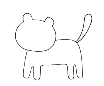 豹子简笔画步骤