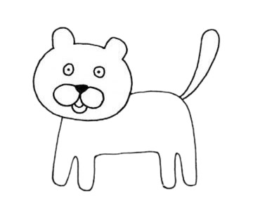 豹子简笔画步骤