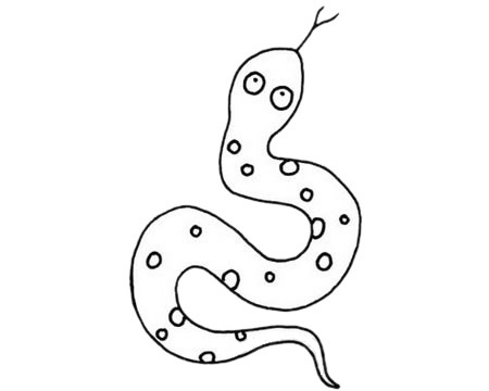 简单的小蛇怎么画(怎么画小蛇简笔画)
