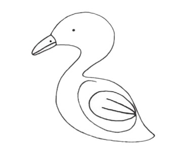 鸳鸯简笔画步骤