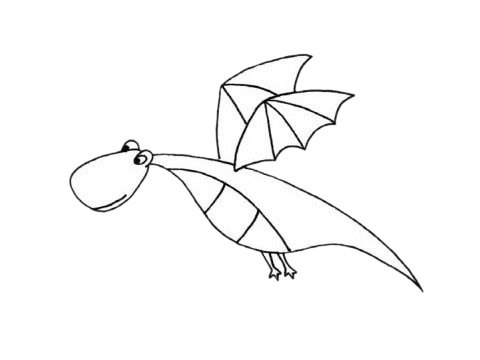 卡通的翼龙简笔画(卡通的翼龙简笔画图片)