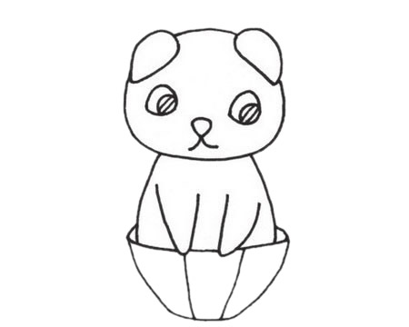 可爱的折耳猫简笔画(折耳猫手绘)