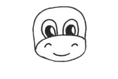 圆顶龙简笔画步骤