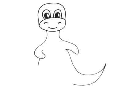 圆顶龙简笔画步骤