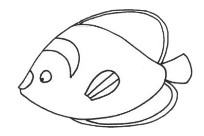 关于热带鱼的简笔画(简笔热带鱼的画法)