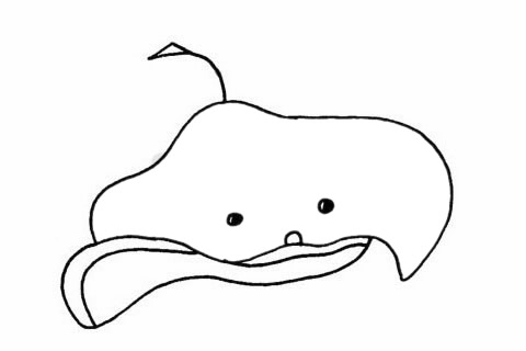 蝙蝠鱼的简单画法(蝙蝠鱼的简单画法图片)