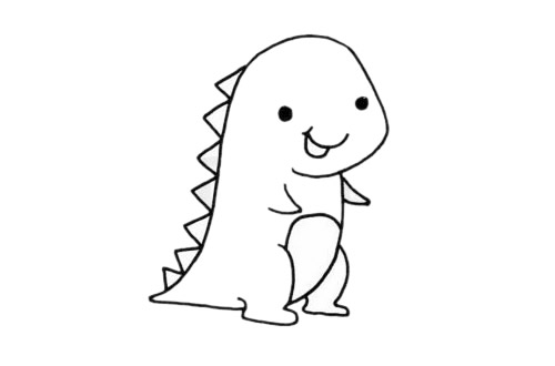 恐龙宝宝简笔画步骤(恐龙宝宝简笔画步骤图)