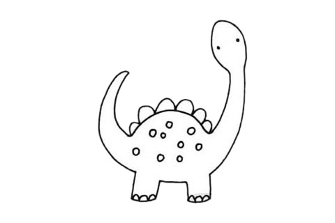 一组卡通的恐龙简笔画(恐龙卡通简画)
