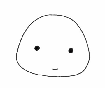 戴着眼镜的蝌蚪简笔画