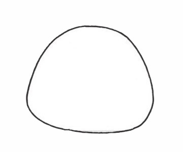 戴着眼镜的蝌蚪简笔画