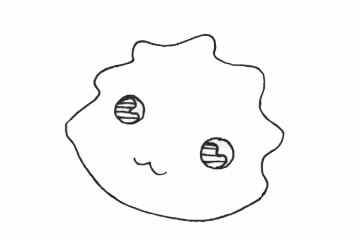 可爱的海参简笔画步骤