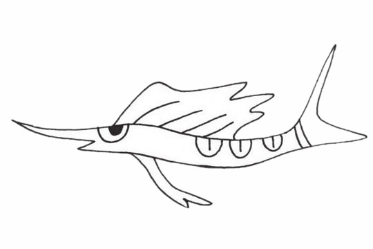 独特的深海鱼简笔画(深海鱼类简笔画)