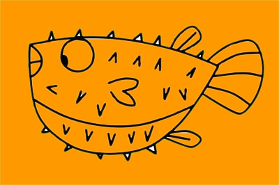 刺豚的简单画法(刺豚的简单画法图片)