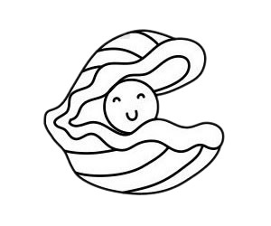 带珍珠的贝壳简笔画步骤(带珍珠的贝壳简笔画怎么画)