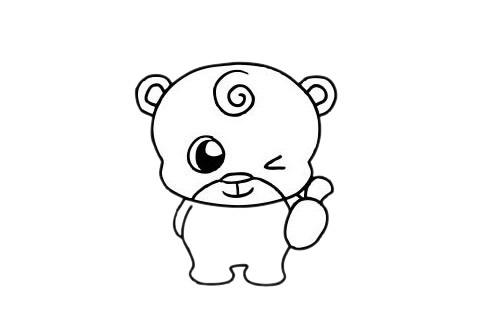 一组卡通的北极熊简笔画大全(卡通北极熊图片 呆萌)