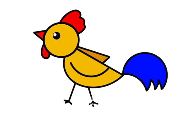 一步步教你画大公鸡(怎么简单画大公鸡?)