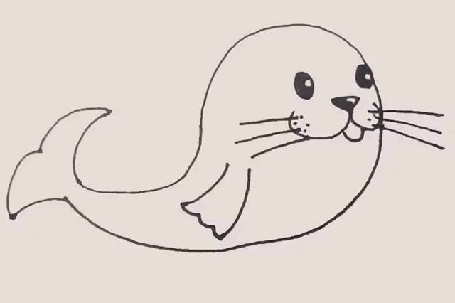 一步步教你画海豹