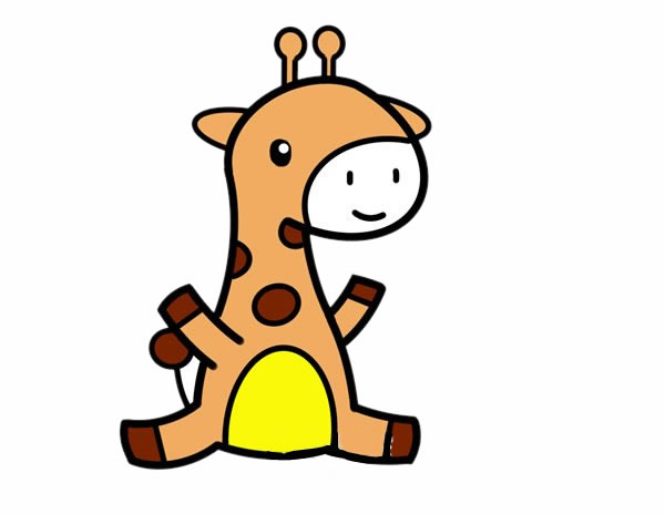 可爱的卡通长颈鹿简笔画(可爱的卡通长颈鹿简笔画)