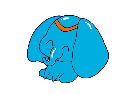 卡通的小象简笔画步骤(小象的简笔画简单又好看)