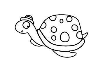 海龟儿童简笔画(海龟儿童简笔画怎么画)