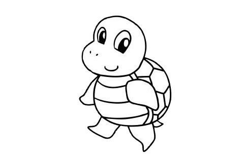 卡通的海龟简笔画(卡通版海龟)